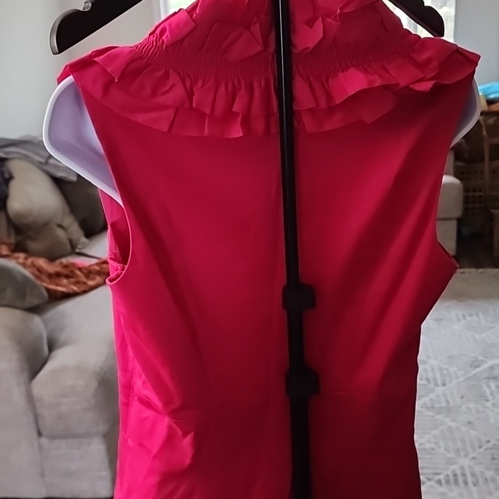 Ted Baker Fuchsia Ruffle Mini Dress - Picture 6 of 8